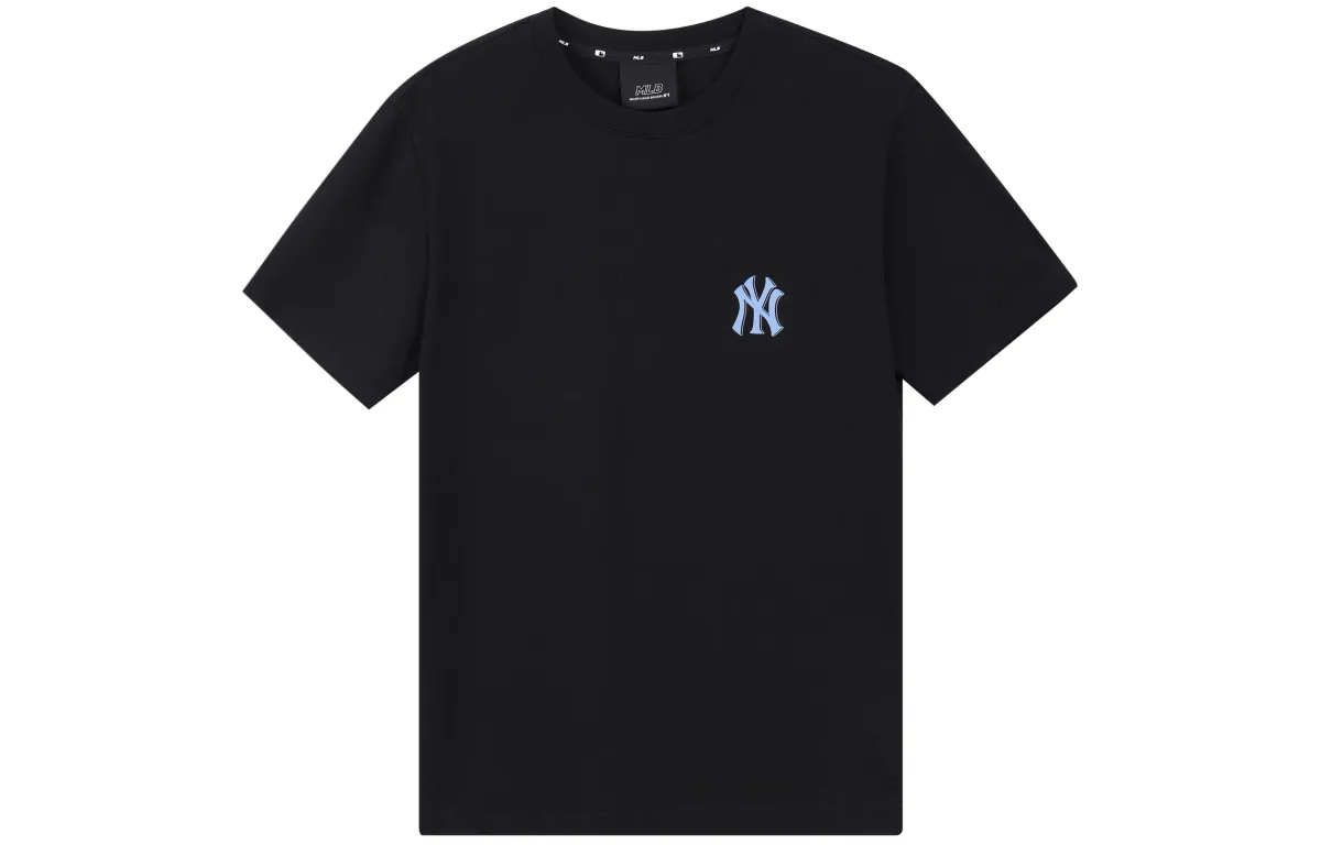 MLB New York Yankees T-Shirts Unisex Black Crew Neck Moderate