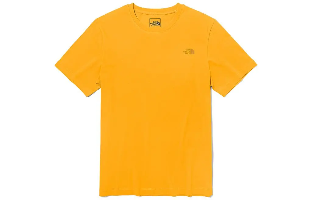 THE NORTH FACE Explorer Collection T-Shirts Men's Orange Crew Neck Moderate Straight Fit