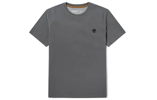 Timberland T Shirts Men's Gray Crew Neck Moderate