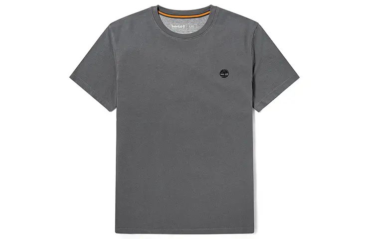 Timberland T Shirts Men's Gray Crew Neck Moderate