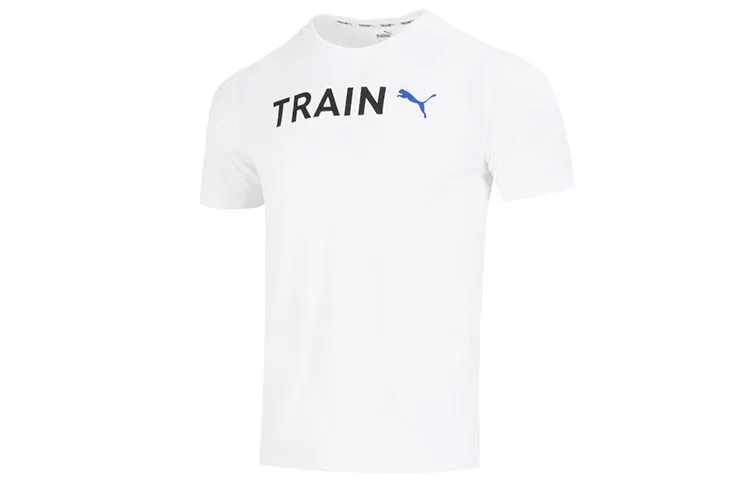 PUMA Drop Shoulder Sleeve T-Shirt Men's White