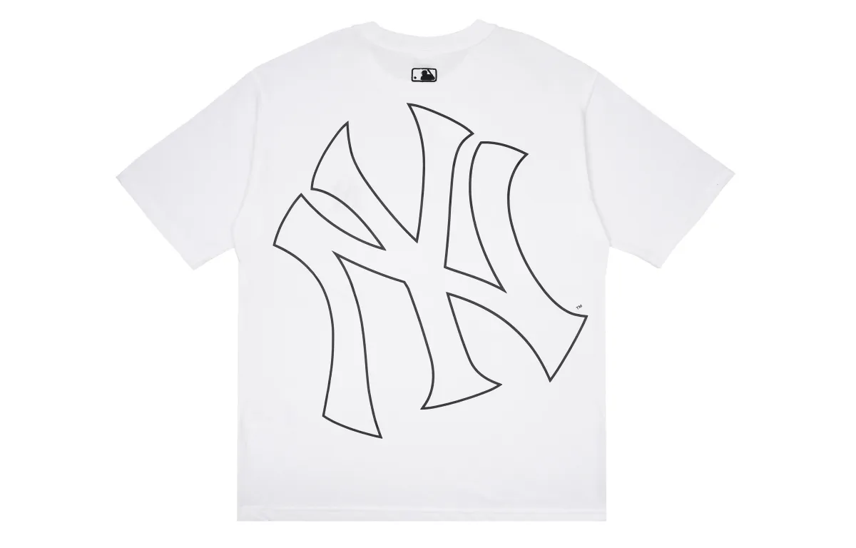 MLB Drop Shoulder Sleeve T-Shirt Unisex White