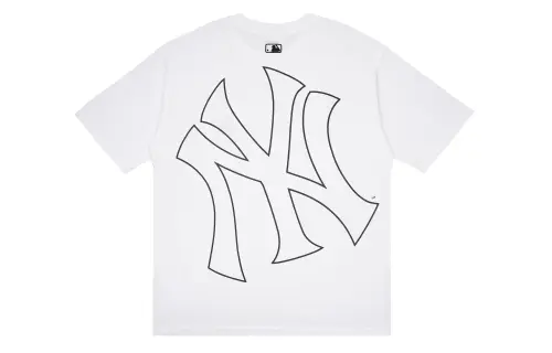 MLB Drop Shoulder Sleeve T-Shirt Unisex White