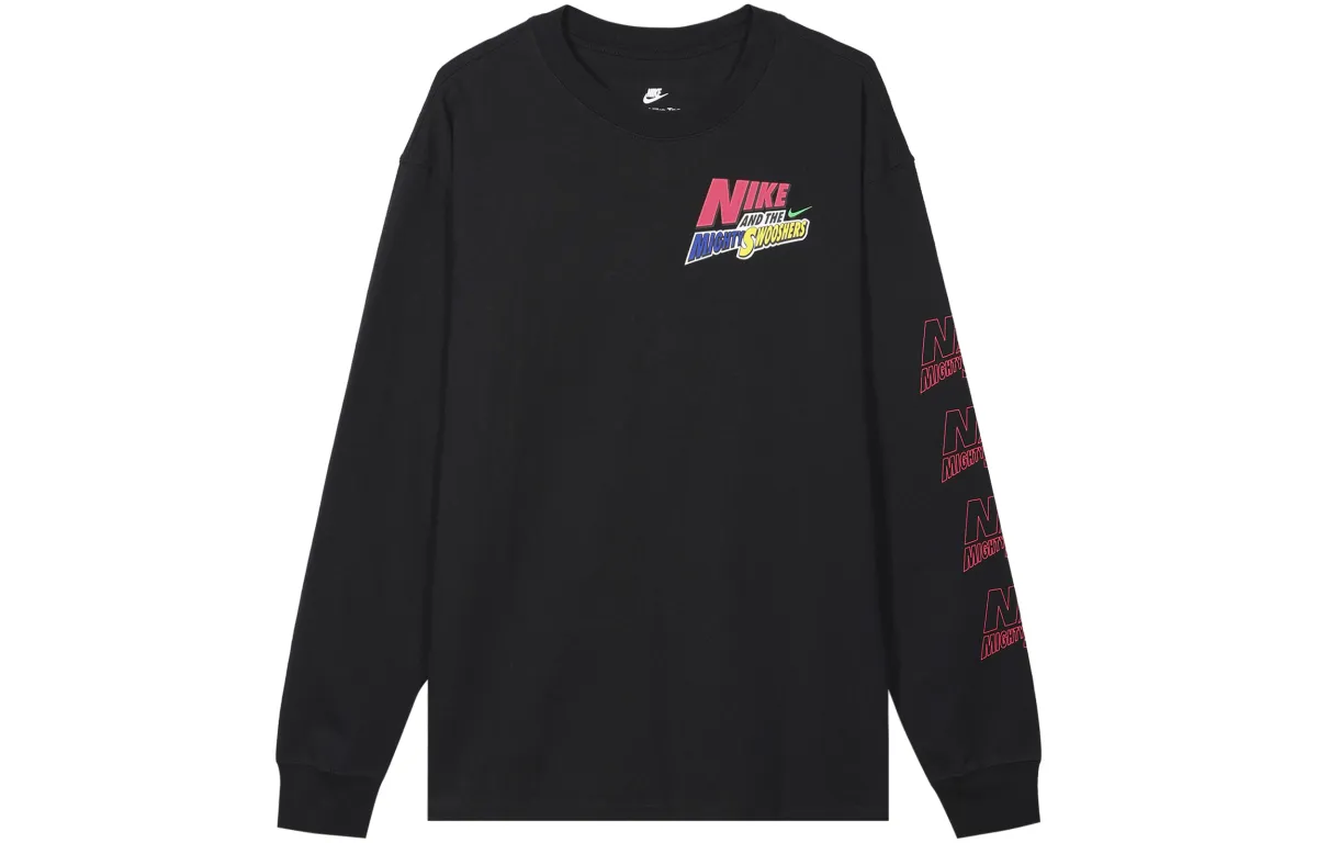Nike T-Shirts Men's Black Crew Neck Moderate Straight Fit