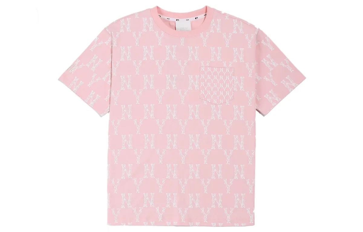 MLB Veteran T-Shirts Unisex Pink Crew Neck Moderate