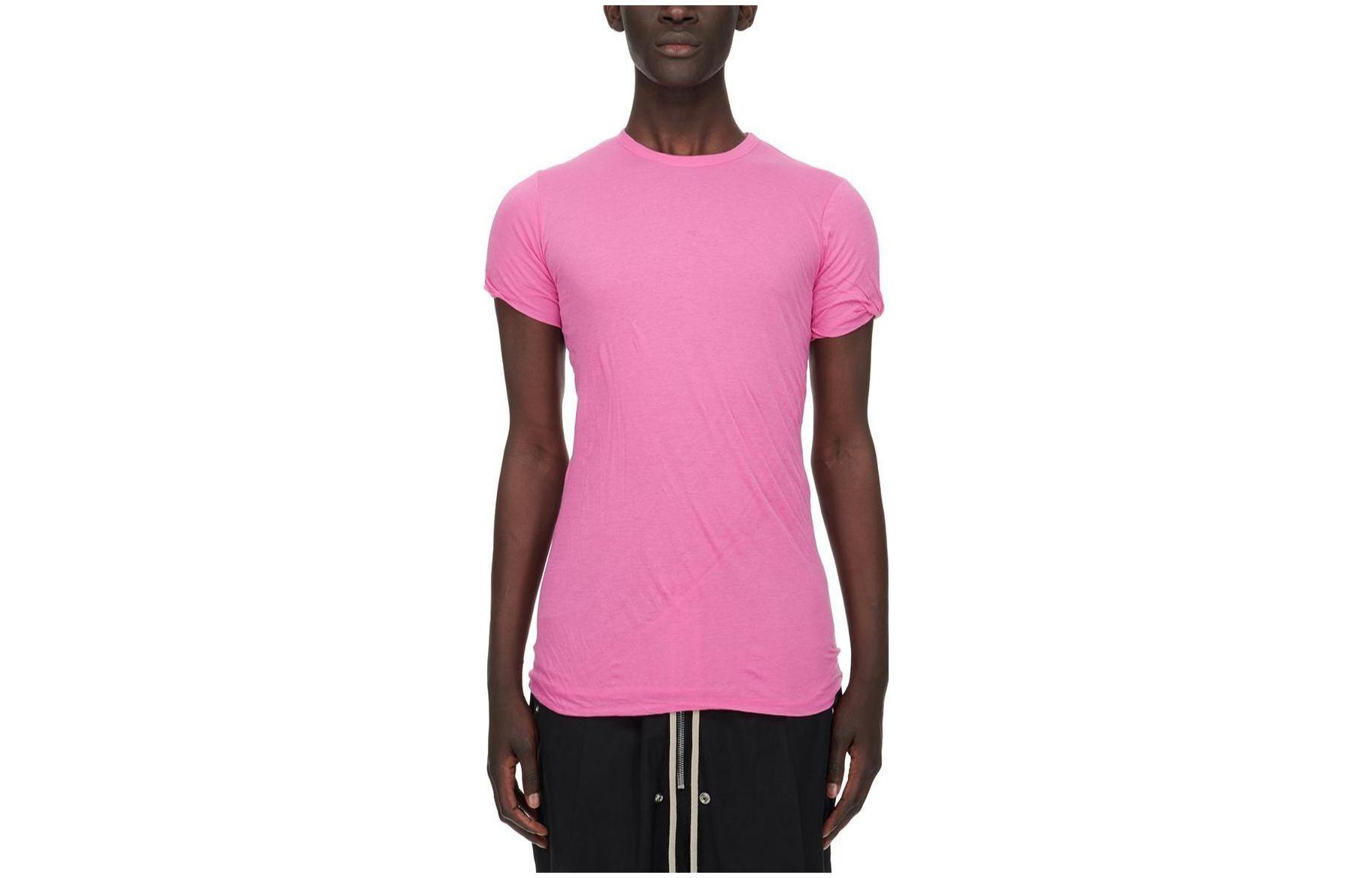 RICK OWENS SS23 T Shirts Men's Pink Crew Neck Moderate Other