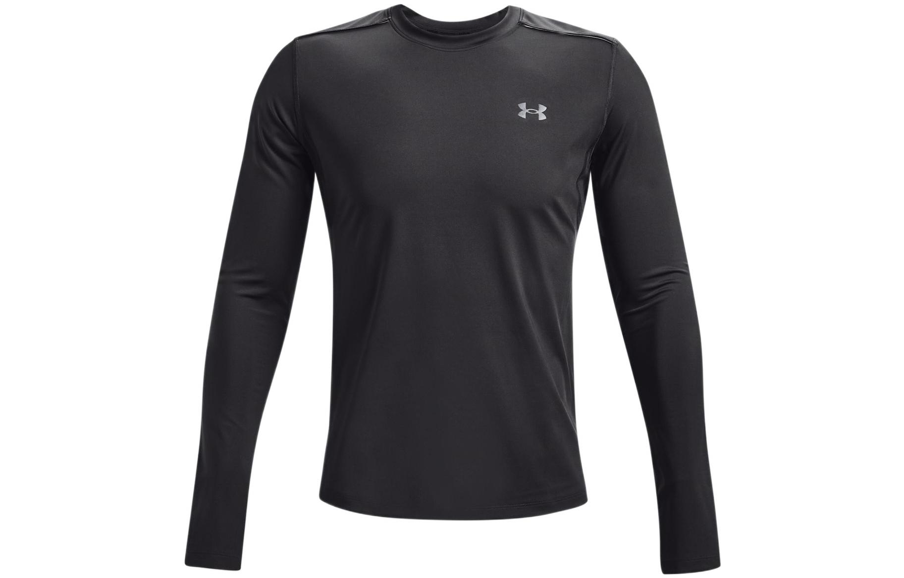 Under Armour Crew Neck Fitted Straight Fit Long Sleeved T Shirt Men's Gray