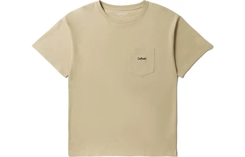 Carhartt WIP SS23 CHROMO T-Shirts Men's Brown Crew Neck Moderate Straight Fit