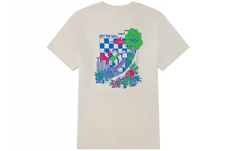 Vans Off THE WALL T Shirt Unisex Oat