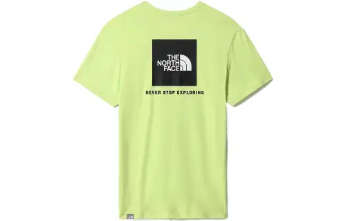 THE NORTH FACE T Shirts Men's Green Crew Neck Moderate Straight Fit