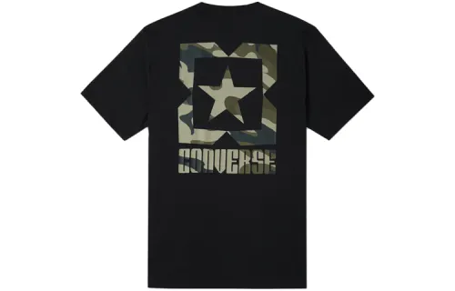 Converse CHEVRON CAMO FILL T Shirt Men's Black