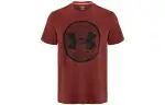 Under Armour T Shirts Men's Red Crew Neck Moderate Straight Fit