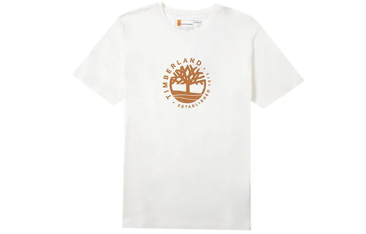 Timberland T Shirt Unisex Vintage White