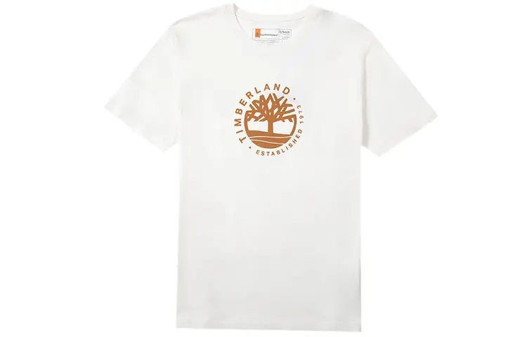 Timberland T Shirt Unisex Vintage White