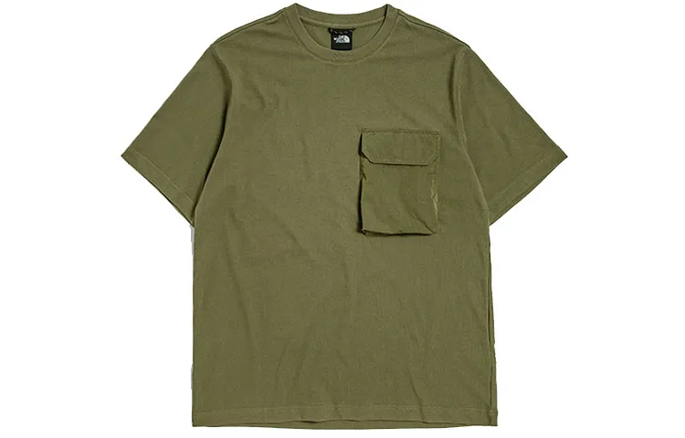 THE NORTH FACE Urban Exploration T-Shirts Men's Green Crew Neck Moderate Straight Fit
