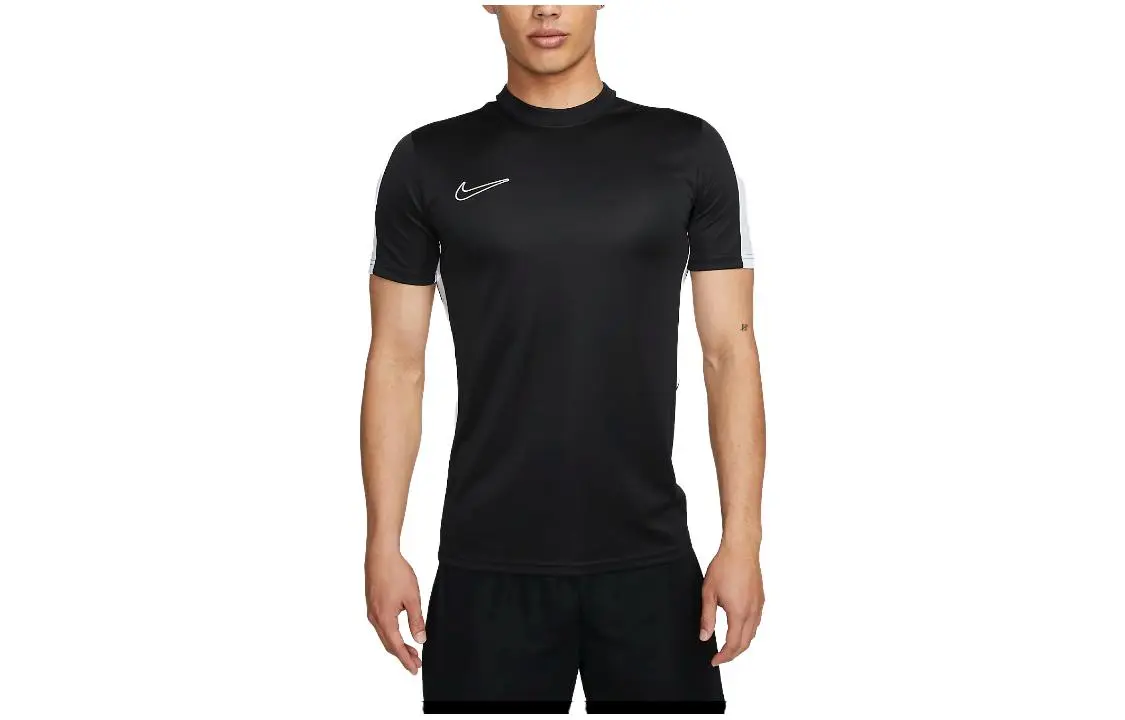Nike T-Shirts Men's Black Crew Neck Moderate Straight Fit