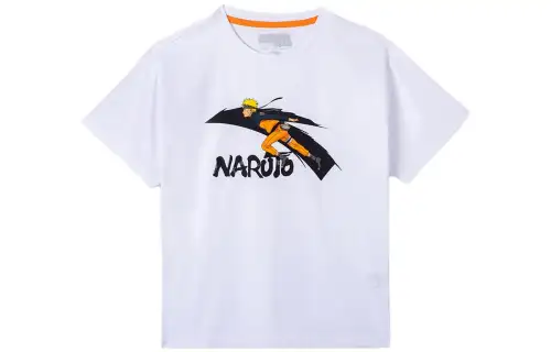 ANTA T Shirts Kids White Crew Neck Moderate Straight Fit