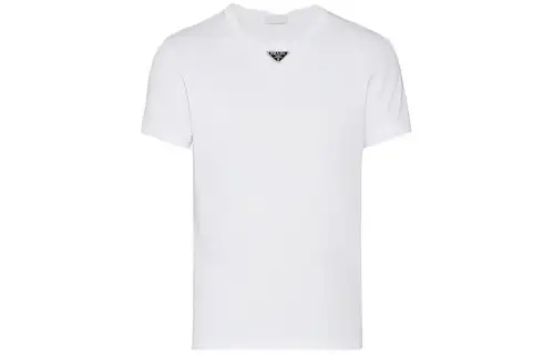 【Previous Season】triangle-logo cotton T-shirt