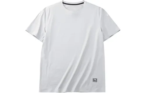 ANTA T Shirts Men's Gray Crew Neck Moderate Straight Fit