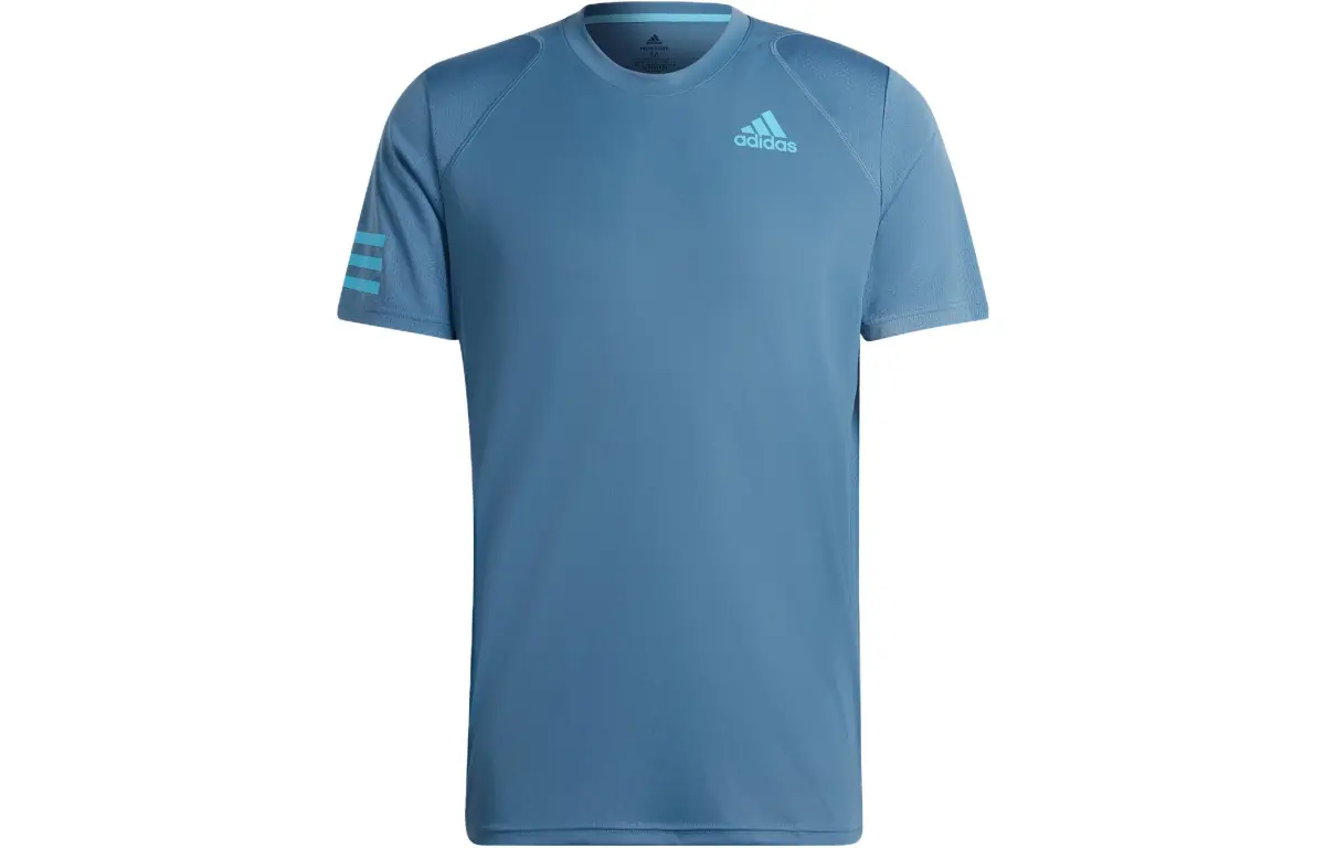Adidas T-Shirts Men's Blue Crew Neck Moderate