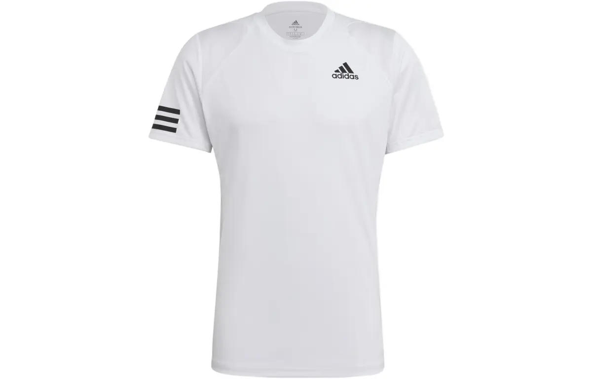 Adidas T-Shirts Men's White Crew Neck Moderate