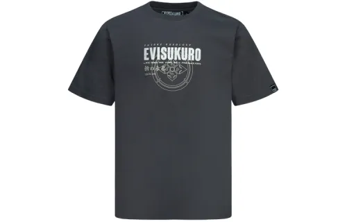 EVISU T Shirts Men's Crew Neck Moderate Straight Fit