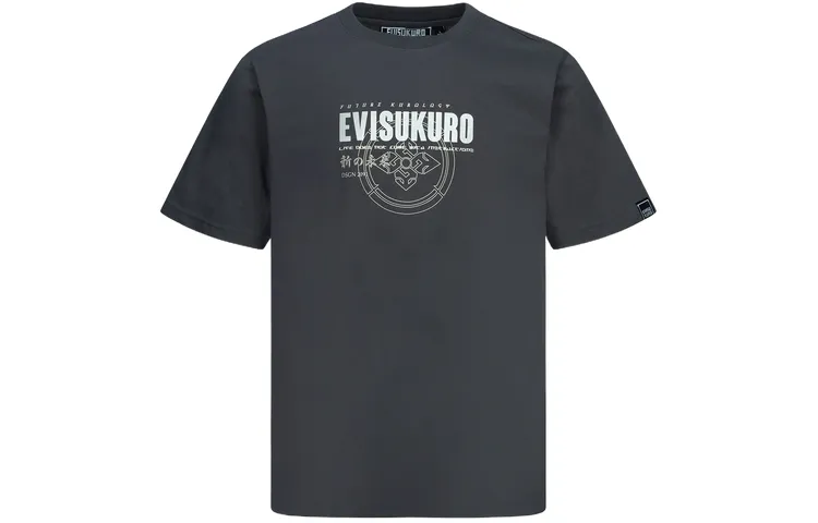 EVISU T Shirts Men's Crew Neck Moderate Straight Fit