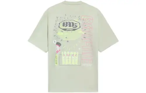 LiNing Drop Shoulder Sleeve T-Shirt Men's Green