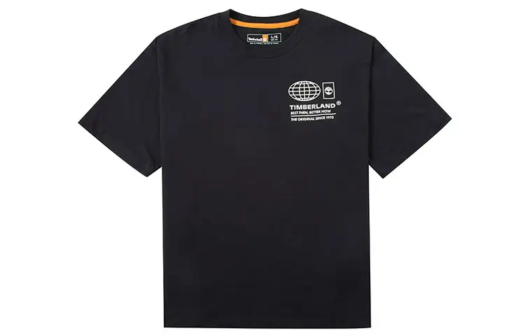 Timberland T Shirts Unisex Black Crew Neck Moderate Other
