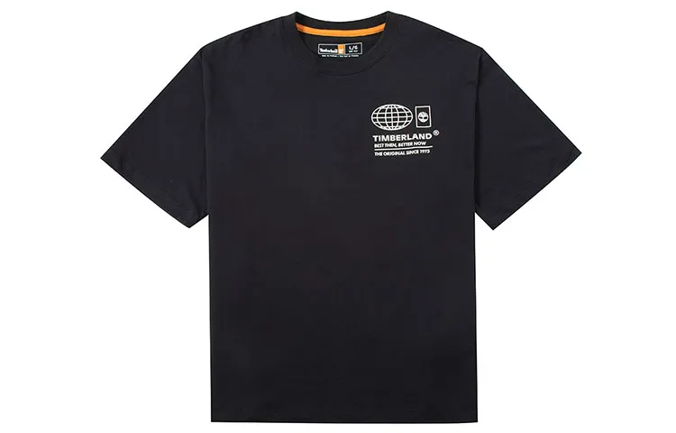Timberland T-Shirts Unisex Black Crew Neck Moderate Other