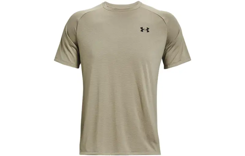 Under Armour Raglan Sleeve T Shirt Men's Khaki Gray