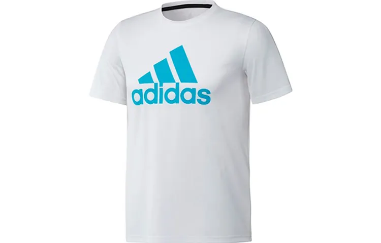 Adidas T-Shirts Men's White Crew Neck Moderate