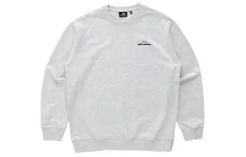 New Balance T Shirts Men's Gray Crew Neck Moderate Straight Fit