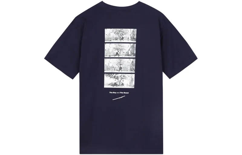 UNIQLO x XITIANSHOU T Shirt Unisex Marine Blue