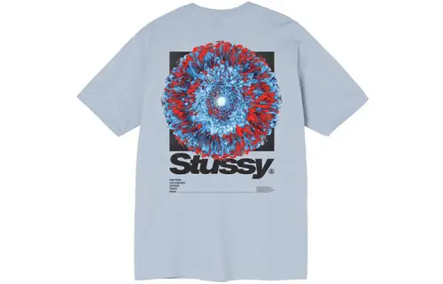 Stussy T Shirts Men's Crew Neck Moderate Straight Fit