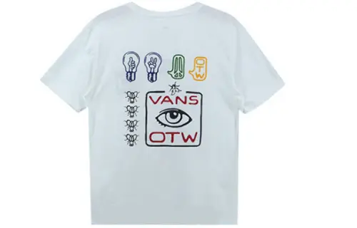 Vans Set in Sleeve T Shirt Unisex White