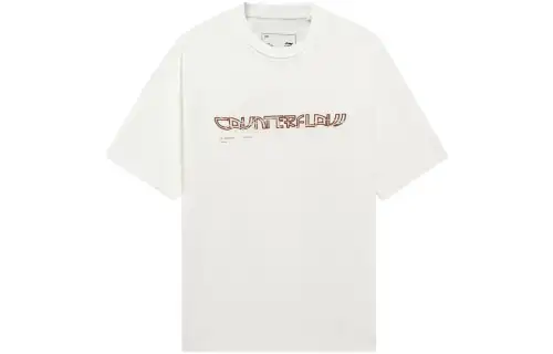 Li Ning Sports Fashion Collection T Shirt Unisex White