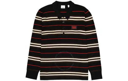 Burberry T Shirts Men's Black Moderate Straight Fit