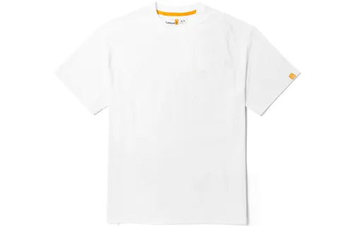 Timberland T Shirts Men's White Crew Neck Moderate Straight Fit