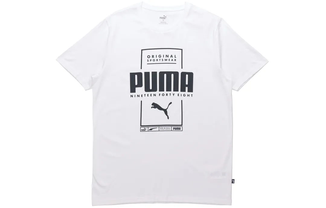 PUMA T Shirts Men's Crew Neck Moderate Straight Fit