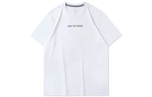 Li Ning T Shirts Men's White Crew Neck Moderate Straight Fit