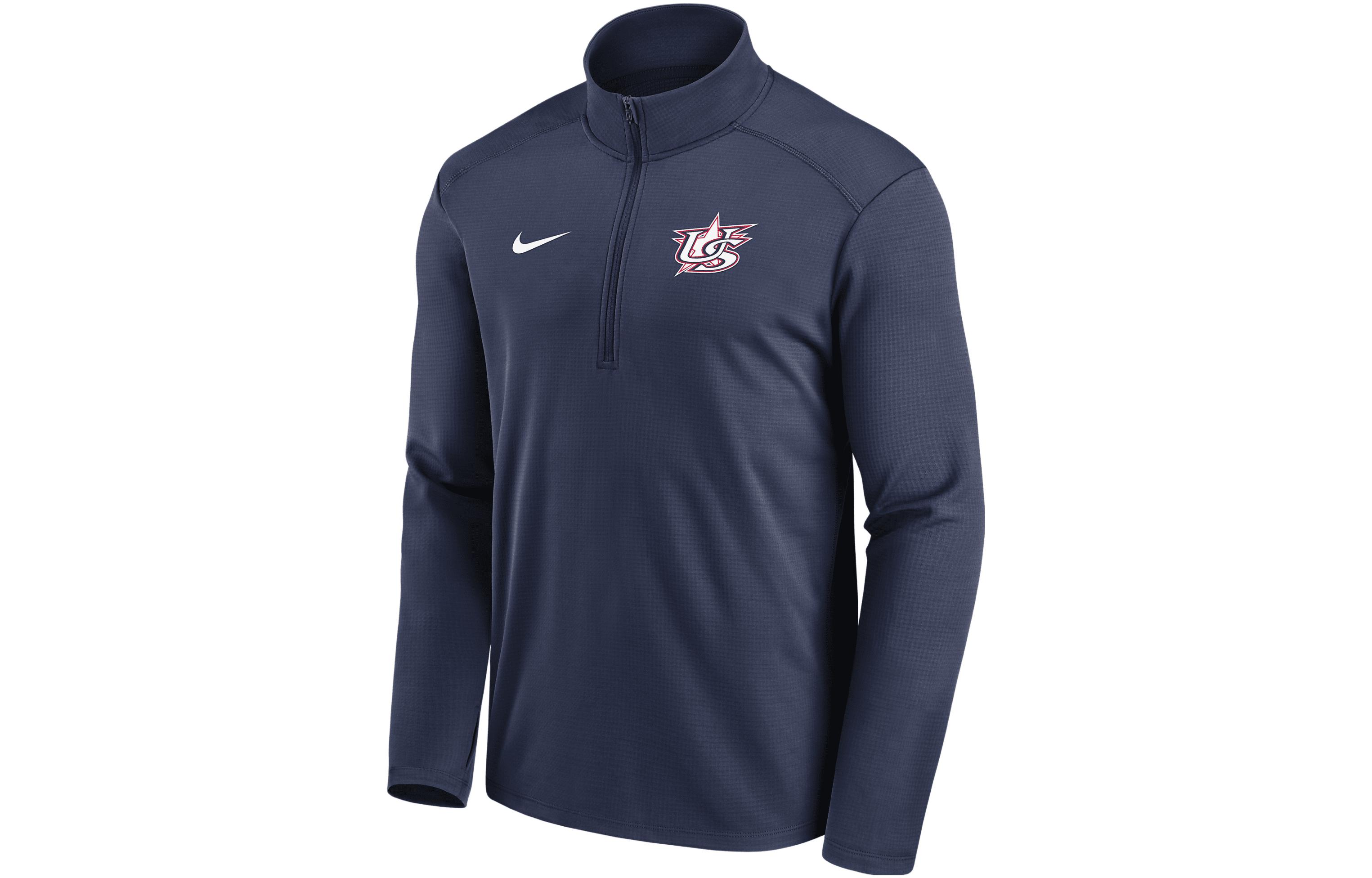 Nike Usa Baseball 2026 World Baseball Classic Men's Nike Dri-FIT 1/2-Zip Long-Sleeve Top