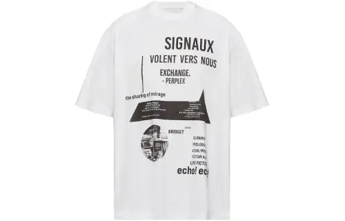 PRADA T Shirts Men's White Crew Neck Moderate Straight Fit