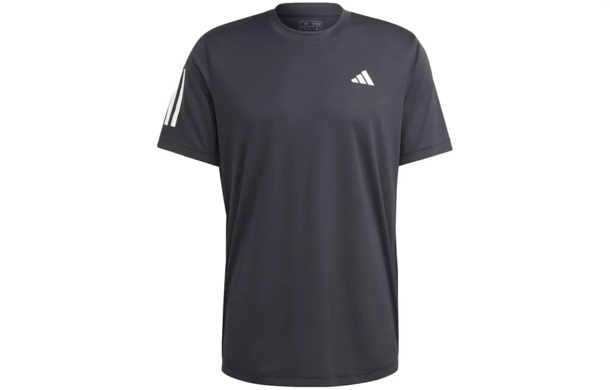 Adidas T-Shirts Men's Black Crew Neck Moderate Straight Fit