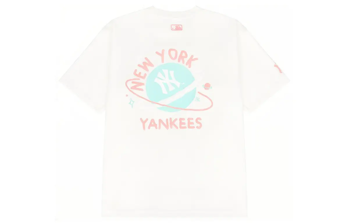 MLB Drop Shoulder Sleeve T-Shirt Unisex Cream