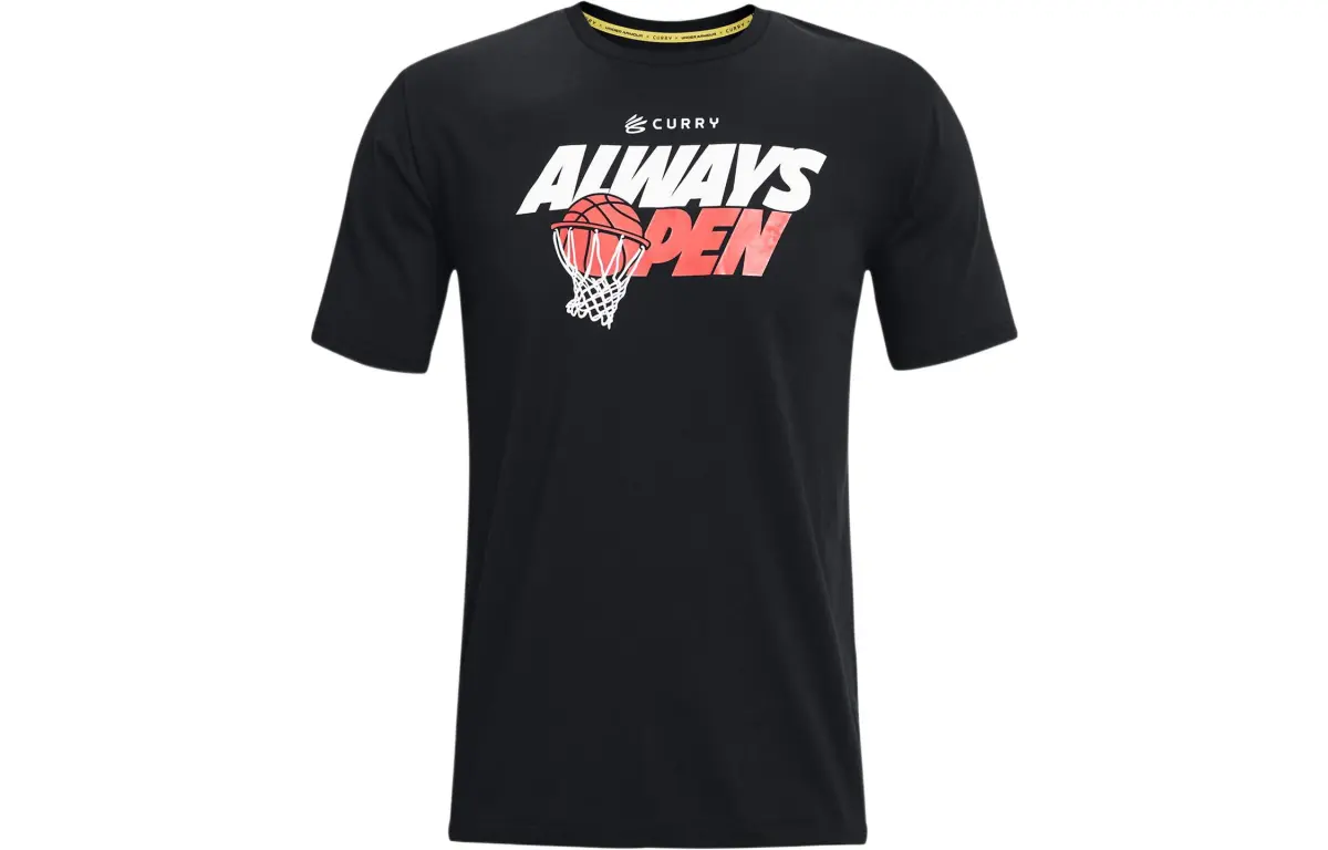 Under Armour Set in Sleeve T Shirt Men's Black