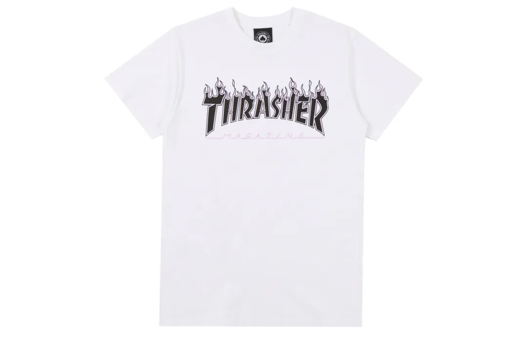 Thrasher T Shirt US Version Unisex White