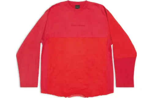 Balenciaga T Shirts Unisex Red Crew Neck Moderate Other