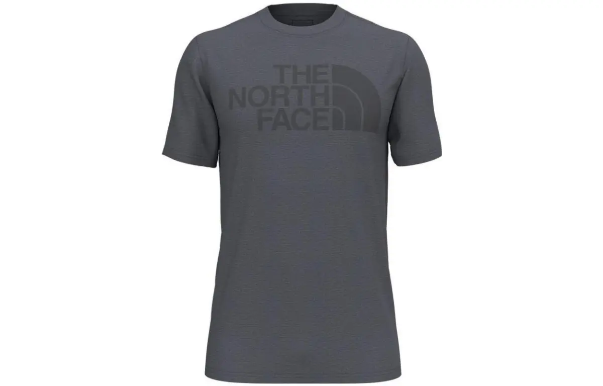 THE NORTH FACE T-Shirts Men's Dark Gray Crew Neck Moderate Straight Fit