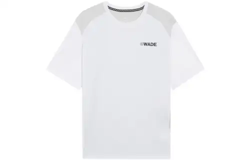 Li Ning Wade Collection T Shirts Men's White Crew Neck Moderate Straight Fit